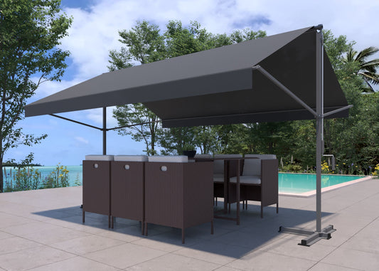 Markise Doppelneigung 3x4 m