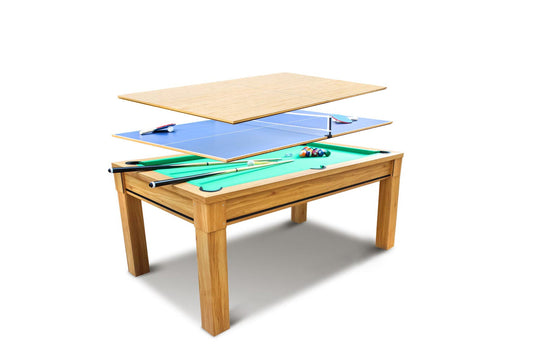 Multispieltisch: Tischtennis und Billard
