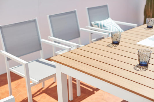 Gartenset 8 Plaetze Aluminium
