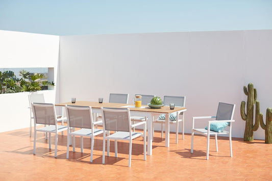 Gartenset 8 Plaetze Aluminium