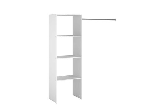 Kleiderschrank 3 Ablagen, Garderobe 160 x 40 x 180 cm