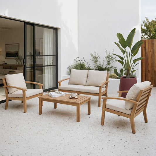Gartenset 4 Plaetze aus Akazienholz