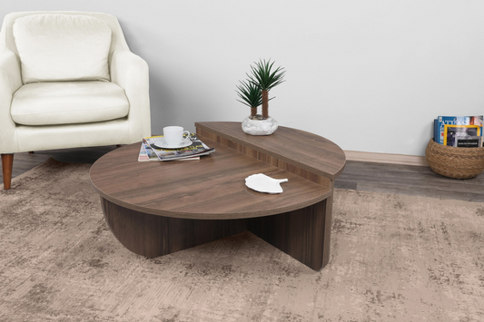 Modularer runder Couchtisch