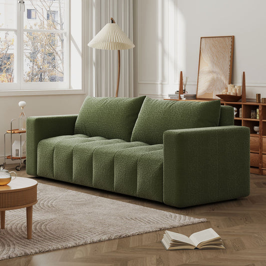Schlafsofa 3-Sitzer mit Stauraum aus Bouclee