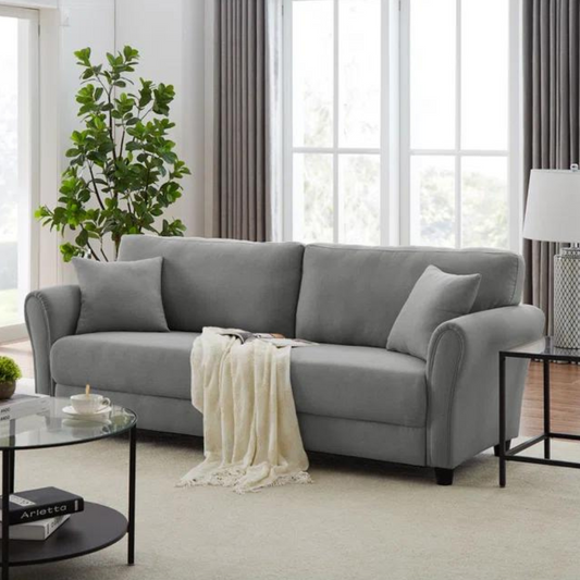 Gerades Design-Sofa aus Stoff 4 Sitzer
