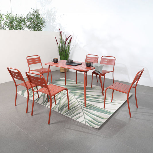 Set aus 6 Gartentuehlen Essset