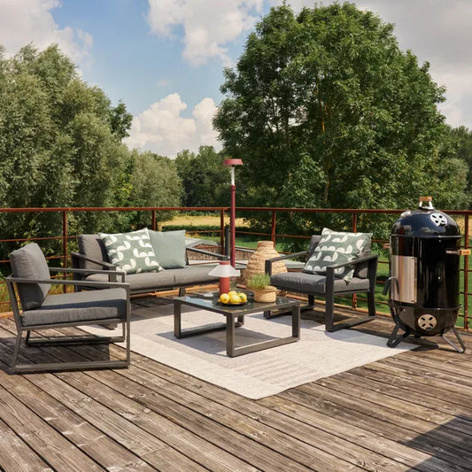 Gartenset NATERIAL Lyra grau, 4 Personen