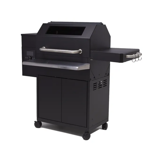 Elektrischer Pelletgrill Peleo NATERIAL mit 4 Rollen