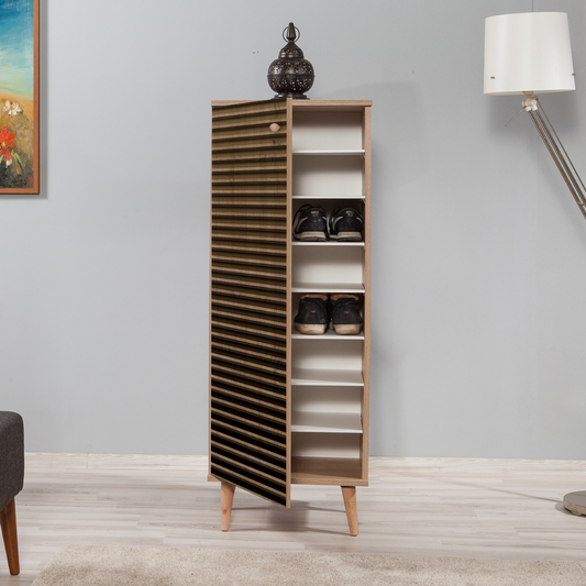 Schuhschrank aus Holz 8 Faecher