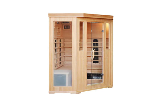Infrarotsauna 3/4 Personen Chromotherapie aus Holz